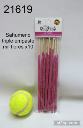 Imagen de SAHUMERIO TRIPLE EMPASTE MIL FLORES X10 4.24